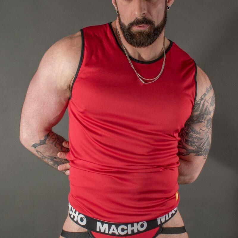 Thumbnail - Macho Underwear, Herren, Shirt, M?Nnliches Rotes Hemd S/M, Rot, (M)
