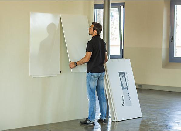 Immagine prodotto kaiserkraft Modulo per lavagne bianche, versione PRO - lamiera d'acciaio, rivestita, conf. (2000 x 1000 mm)