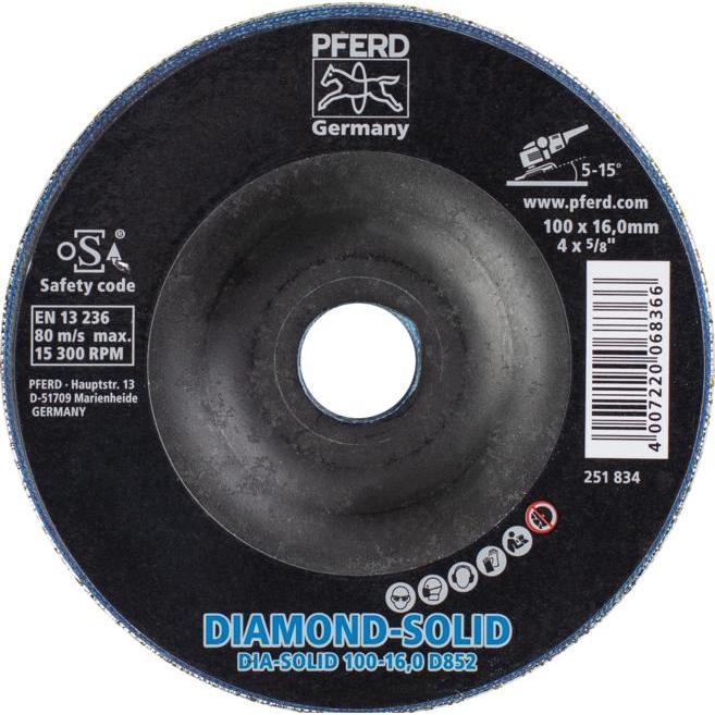 Thumbnail - Pferd, Schleifmittel, CC-GRIND-SOLID-DIAMOND 100-16,0 D 852