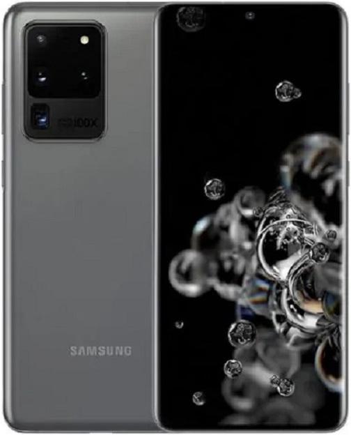 Produktbild Re!commerce Samsung S20 Ultra 5G (128 GB, Cosmic Grey, 6.90", 108 Mpx, Hybrid Dual SIM + eSIM, B / Sehr gut)