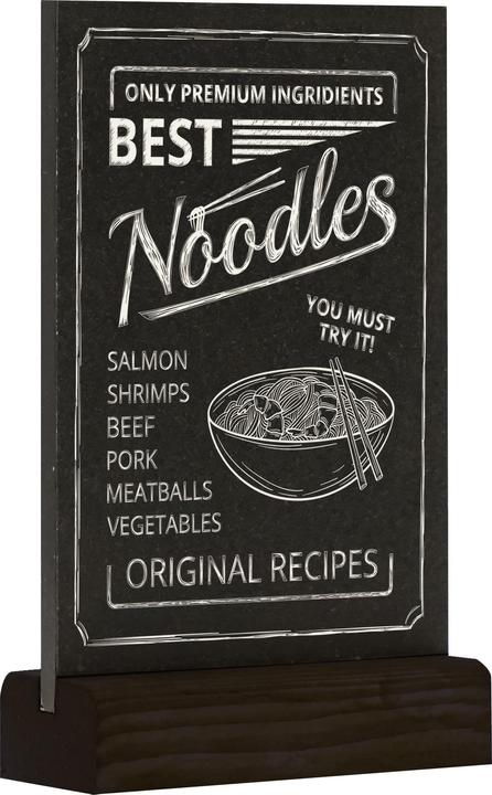 Produktbild Europel Kreidetafel Tischaufsteller, DIN A6 hoch, schwarz