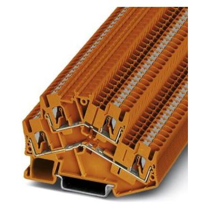 Phoenix Contact PTTBS 2,5 OG 3209605 Dubbele niveauklem 0,14 mm² 2,50 mm² Oranje 50 st., Kabels + Stekkers, Oranje