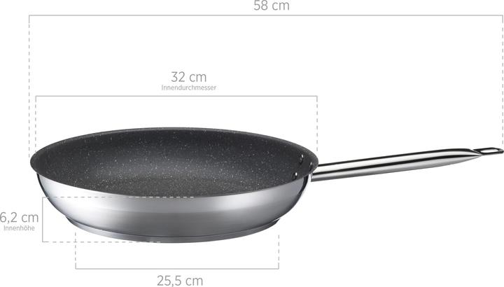 Productafbeelding Mäser Professional Granitec (32 cm, Koekenpan, Roestvrij staal)
