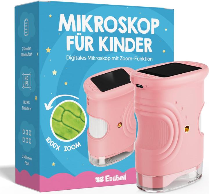 Edubini Digitales Kindermikroskop mit Fotofunktion