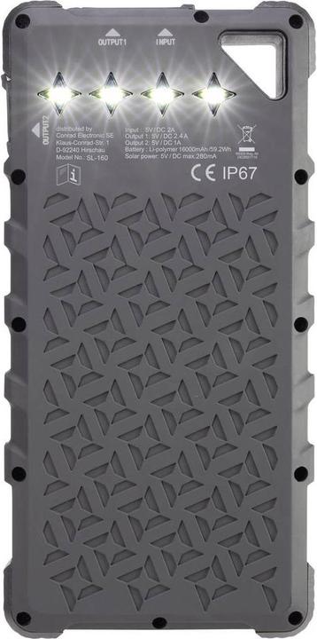 Actual product image Voltcraft SL-160 Solar (16000 mAh, 59.20 Wh)