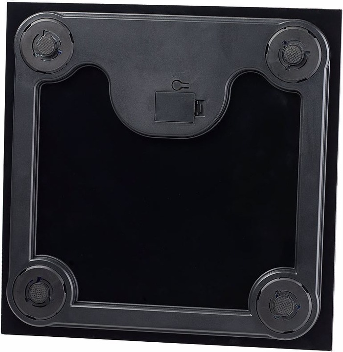 Produktbild Newgen medicals Elegante Design-Personenwaage, bruchsicheres Glas, schwarz, bis 150 kg (150 kg)
