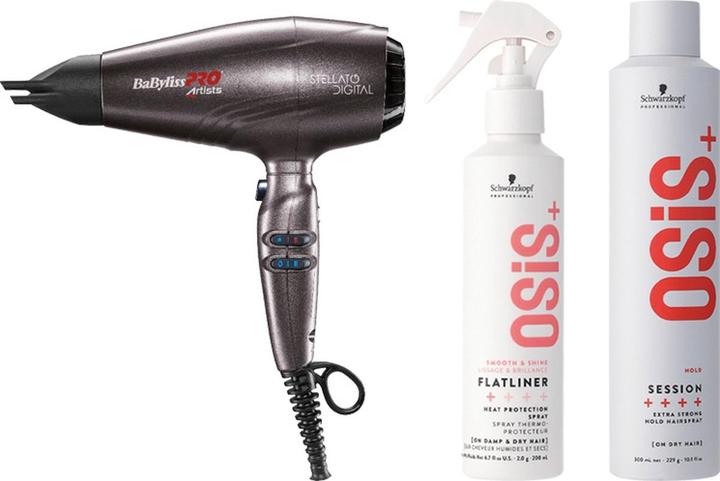 Image du produit BaByliss Asciugacapelli Rapido Evolution con Protezione Termica Flatliner e Lacca Session