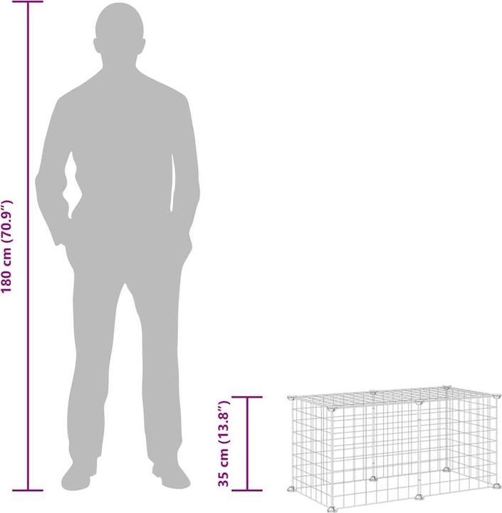 Image du produit vidaXL Haustierkäfig