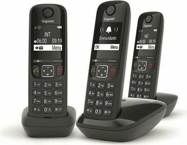 Produktbild Gigaset As690 Trio Dect Phone Black