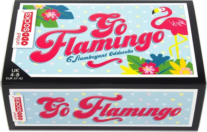 Actual product image United Oddsocks Go Flamingo (pack of 3, 37 - 42)