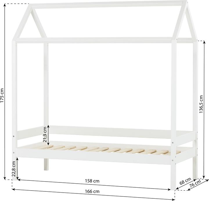 Actual product image Hoppekids Ida Marie House Bed (70 x 160 cm)