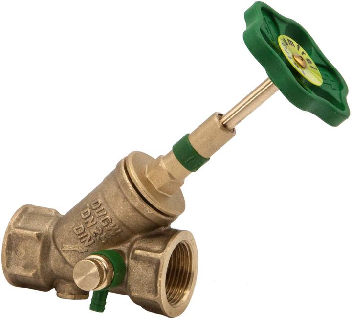 Actual product image Schlosser Locks KFR valve 1620 DN 25, Rp 1, m drain, rising stem spindle