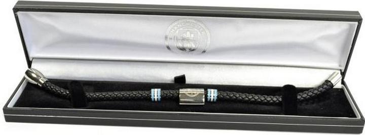 Immagine prodotto Manchester City FC Bracciale unisexe in pelle con annaffiatoio colorato (20% acciaio inox, 80% pelle)
