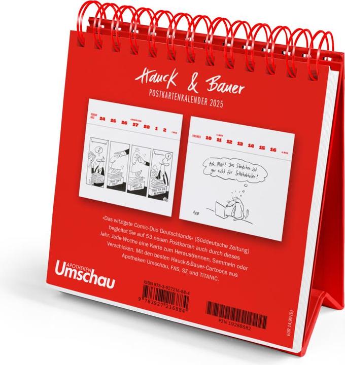 Image du produit Calendrier de cartes postales Hauck & Bauer 2025