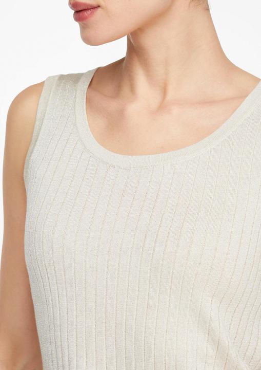 Produktbild Comma Softer Viskose-Glitzergarn-Tank im lässigen Rippstrick (46)