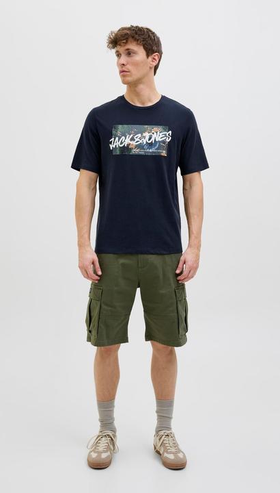 Actual product image Jack & Jones Jjhawaii Shape Tee Ss Crew Neck Ln (S)