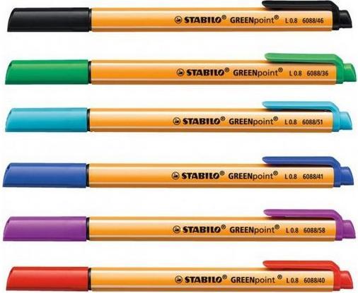 Produktbild STABILO GREENpoint umweltfreundlicher Filzschreiber (1 x)