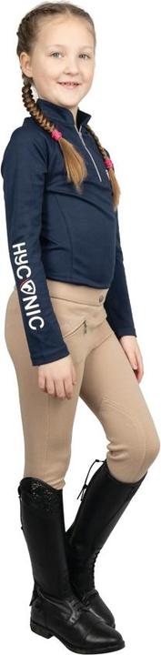 Actual product image Hyconic Childrens/Kids Logo Quarter Zip Base Layer Top (140)