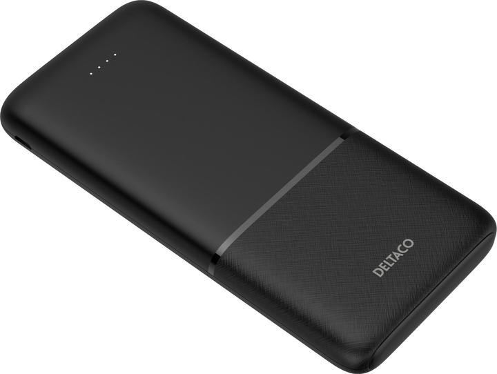 Image du produit Deltaco Banque d'alimentation 10 000 mAh, 2x USB-A 18 W, 1x USB-C PD 20 W - Noir (10000 mAh, 20 W, 37 Wh)