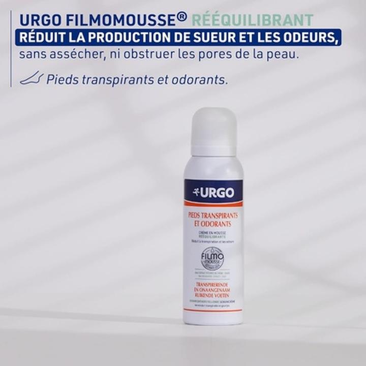Urgo Rebalancing Film Mousse 125ml for Sweaty and Odorous Feet (Fussbad)