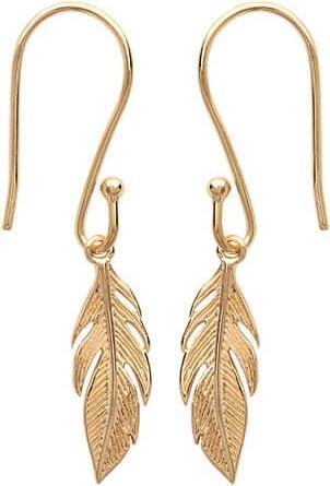 Produktbild Lara Vergoldete OHRRINGE – ANHÄNGER – FEDER