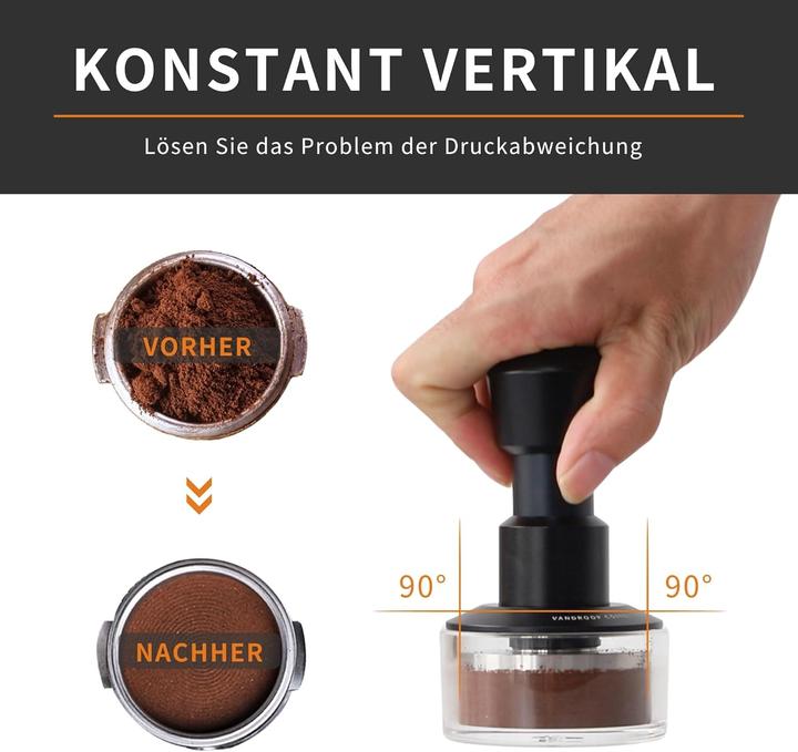 Immagine prodotto Vandroop Espresso Tamper mit 4-Feder-System