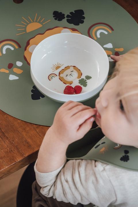 Actual product image Kikadu Bowl lion olive