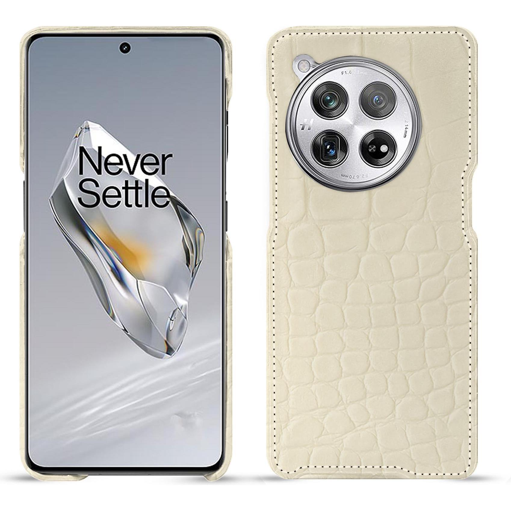 Noreve Lederschutzhülle (OnePlus 12), Smartphone Hülle, Beige