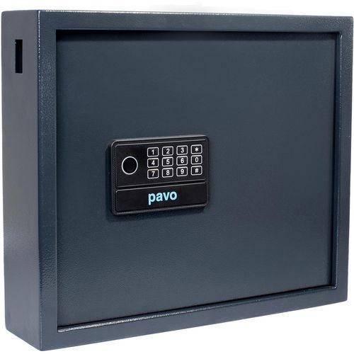 pavo High Security key safe grey with 20 hooks electronic lock