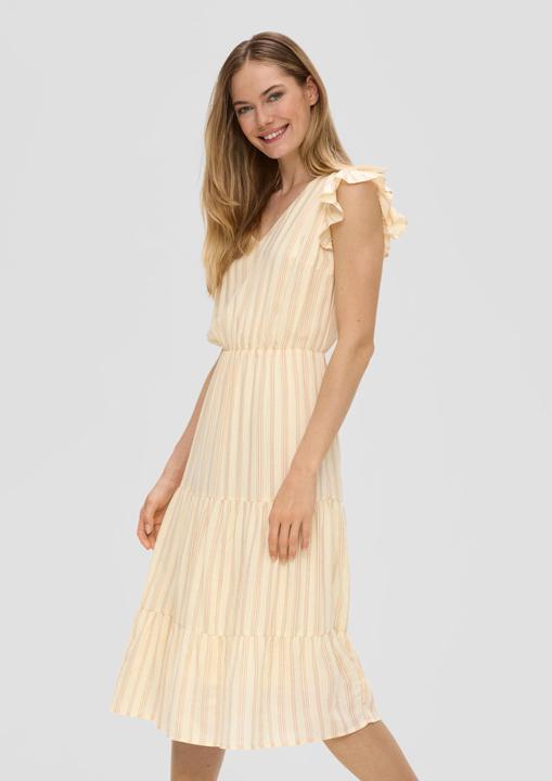 Produktbild s.Oliver Kleid Gemustertes Kleid mit Rüschen (42)