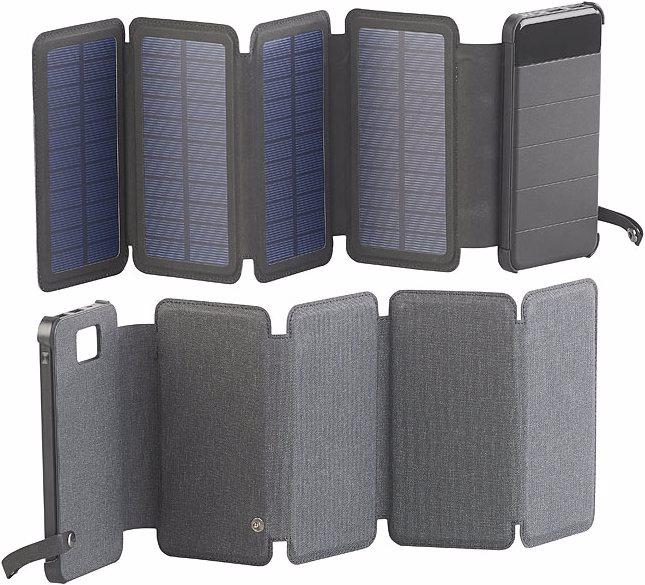 Image du produit Revolt Banque d'énergie solaire avec panneau solaire pliable (8000 mAh, 10.50 W, 29.60 Wh)