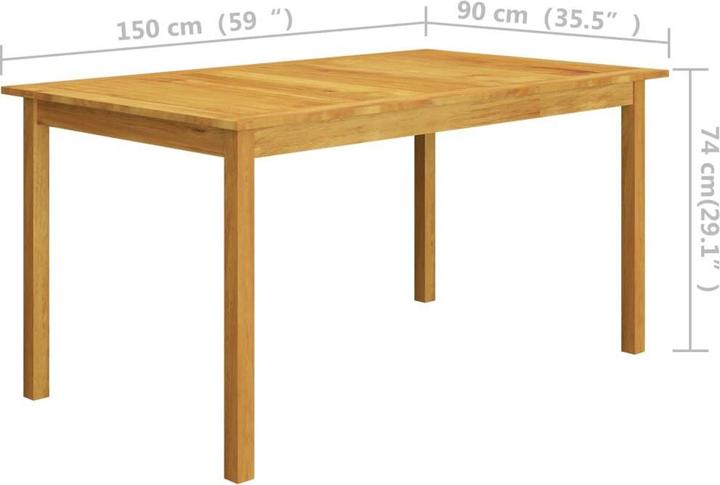 Produktbild vidaXL Virgie (150 x 90 x 74 cm)