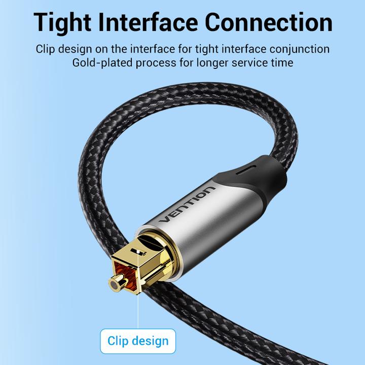 Produktbild Vention Optical Audio Cable 3m BAVHI Gray (3 m, TOSLINK)