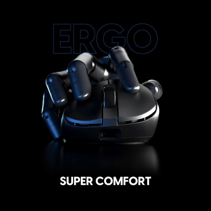 Actual product image Pulsar Xlite V4 eS Mini Wireless - Gaming Mus - Optisk - 5 scarce - Sort (Cable, Wireless)