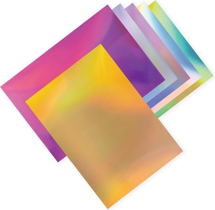Actual product image Folia Carta a motivi carta preferita Rainbow iridescente (120 g/m², 12 x)