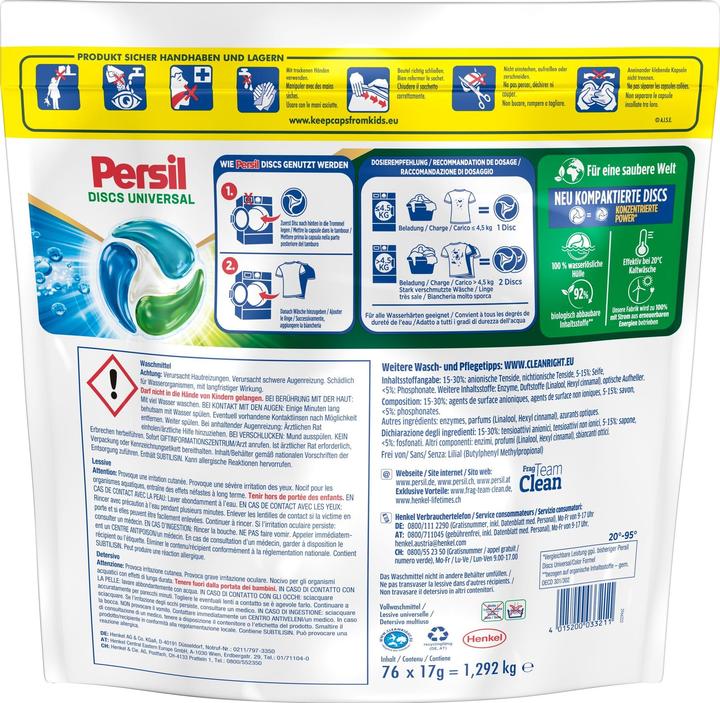 Produktbild Persil Universal Discs (76 Waschgänge)