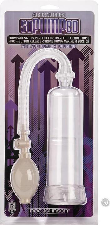 Actual product image Doc Johnson So Pumped - Penis Pump - Without Sleeve Clear
