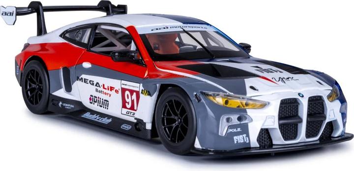 Actual product image BMW M4 GT3 Diecast 1:24 weiss inkl. Knopfzellen
