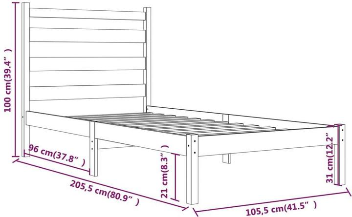 Actual product image vidaXL Agathanikos (100 x 200 cm)