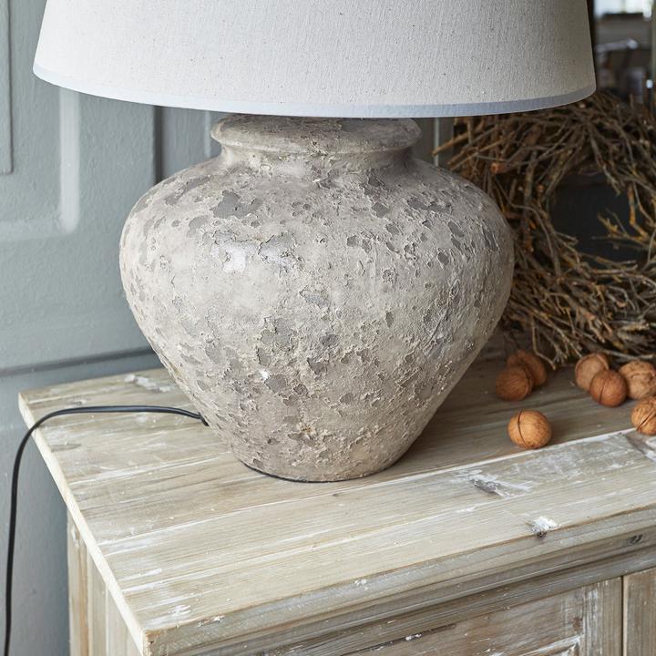 Image du produit Loberon Lampe de table Bandol gris/crème (E27)