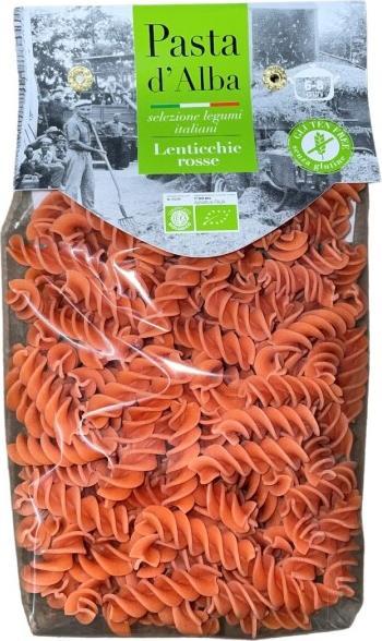 Pasta d'Alba Biologische und glutenfreie Fusilli aus roten Linsen (250 g)