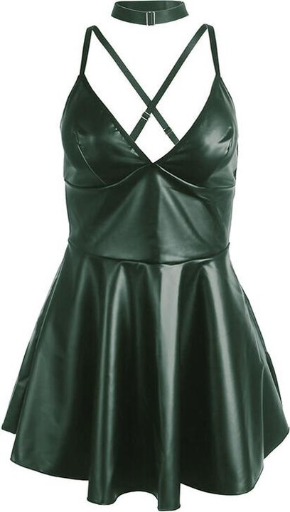 Subblime - 955441 KLEID MIT GRÃoeNEN LEDERTRÃ„GERN L/XL (L)