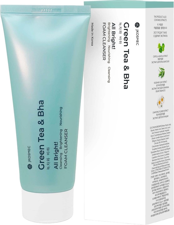 Produktbild JKosmec All Bright Green Tea and BHA Foam Cleanser (180 ml)