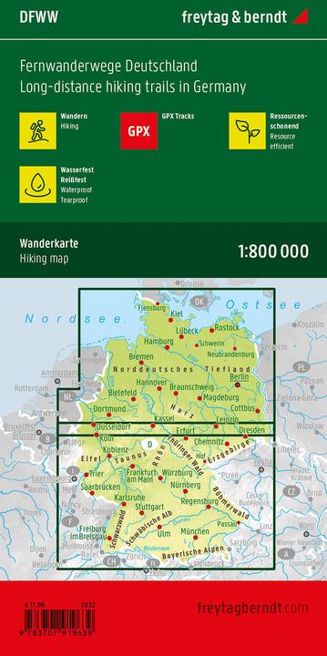 Immagine prodotto Sentieri per escursioni a lunga distanza Germania, escursioni a lunga distanza