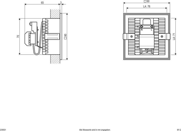 Actual product image EVN 239501 Recessed wall-mounted - white IP20 - G9 - (G9)