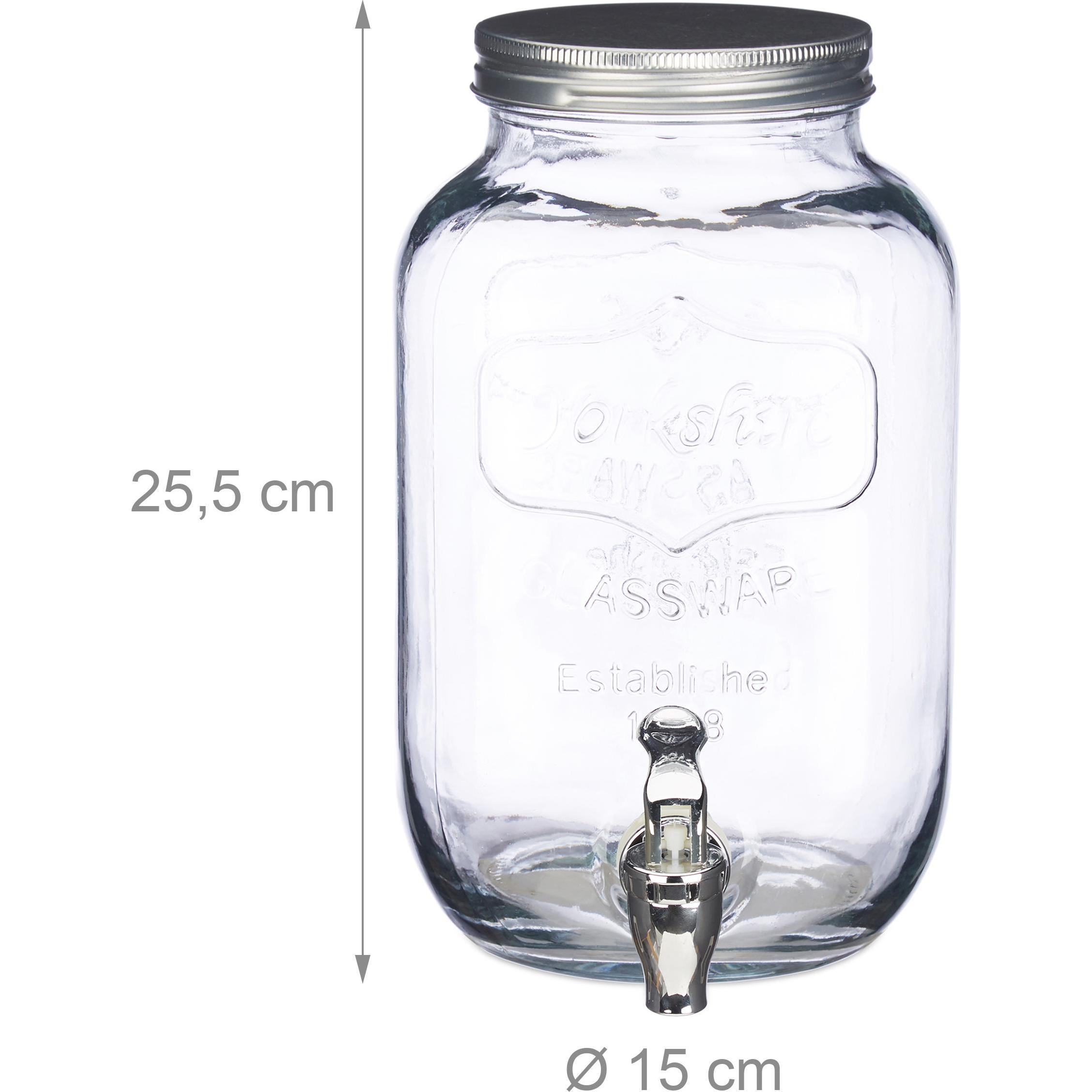 Thumbnail - Relaxdays Getränkespender, Getränkespender, Transparent