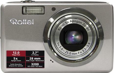 Rollei Compactline 350, 12 MPixel, 5x zoom, silver