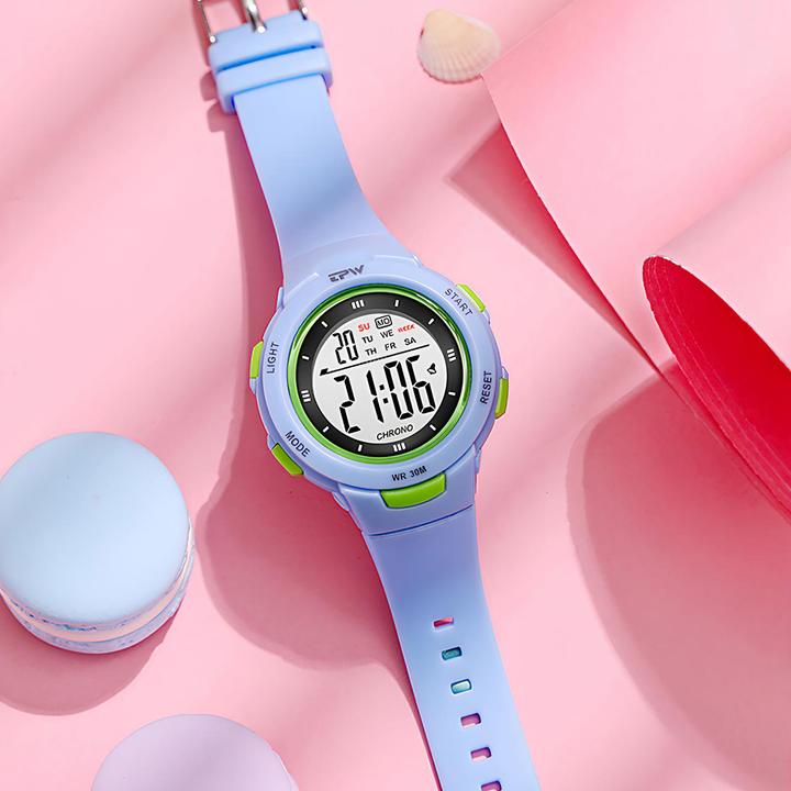 Produktbild VR Shinecon Kinderuhr Digitalanzeige, Modell Exia Blau (Digitaluhr, 35 mm)