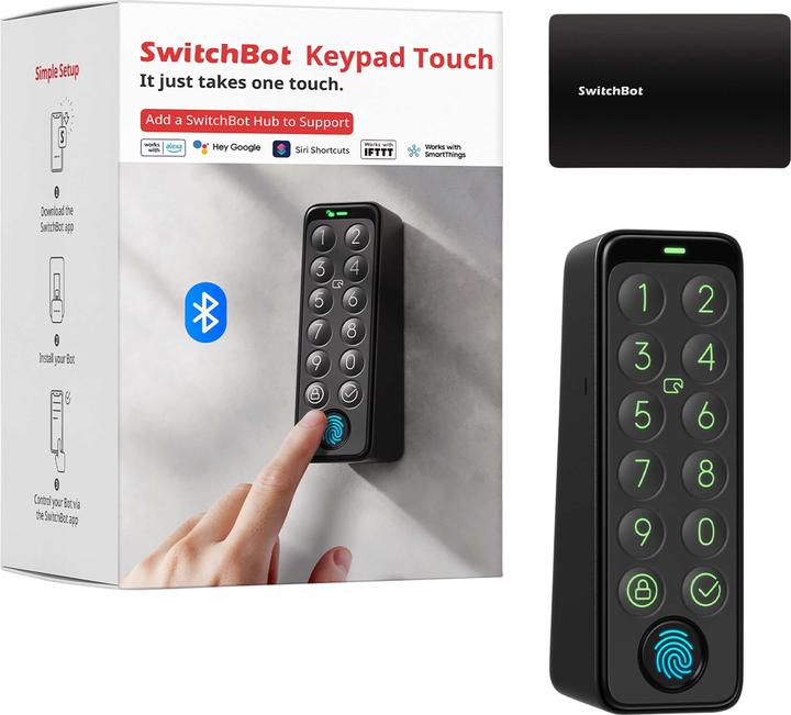 Produktbild SwitchBot Keypad Touch Smartes Codeschloss für Lock Pro (Fingerabdruck)