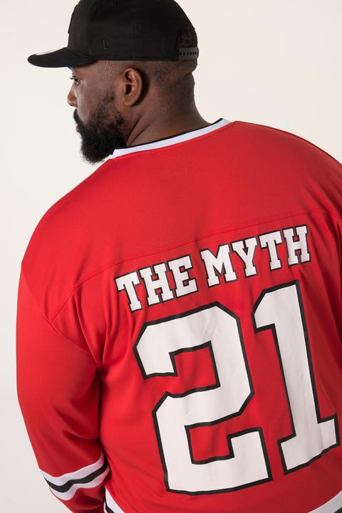 Immagine prodotto Sthuge Maglia dal taglio oversize con maniche lunghe e stampe, fino alla tg. 8XL (5XL)